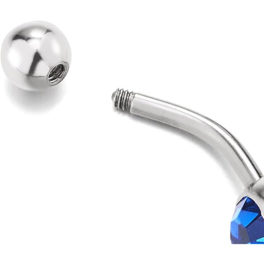 Trendy Long Dangle Belly Button Ring In Stainless… - image 5